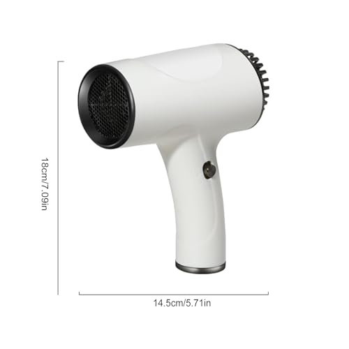Sèche-cheveux sans fil 500W sur prise avec batterie rechargeable et 2 vitesses - 6