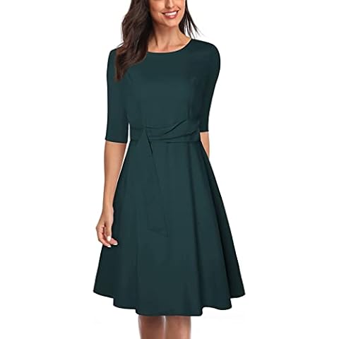 lyrlody Vestido de Cóctel Retro para Mujer Cover