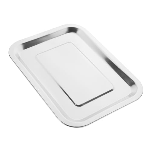 Hemobllo Bandeja de Horno Inoxidable Placa para Asar y Servir Pescado para Cocina y Resistente y Práctica