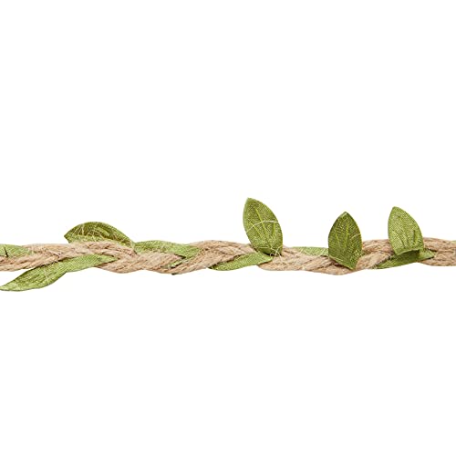 4 Rolls Leaf Garland - Wall Hanging Artificial Burlap Vine Plant for Decorative Crafts, 5 Metres Each
