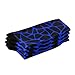 Leopard Print Black and Navy Blue Fashion football crew socks running soft wicking mens socks size (2-Pair)
