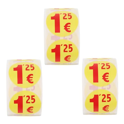 Étiquettes autocollantes de prix lot de 1500 stickers couleurs pour vente