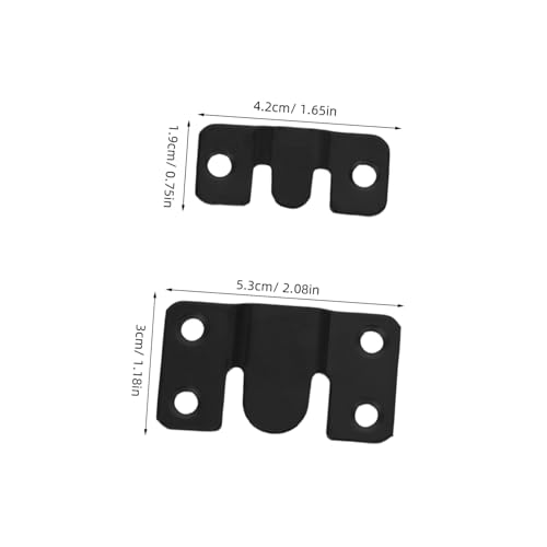 Image of Gadpiparty 4pcs Heavy Duty Interlocking Flush Mount Bracket for Picture Hanging Secure Furniture Connector with Concealed Hook Installation Versatile Wall Mounting Hardware for Various