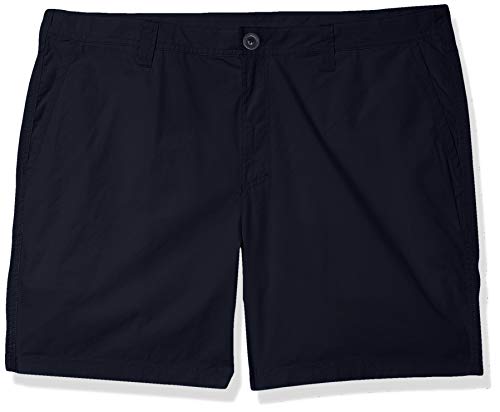 Columbia mens Washed Out Comfort Stretch Casual flat front shorts, Collegiate Navy, 38W x 8L US