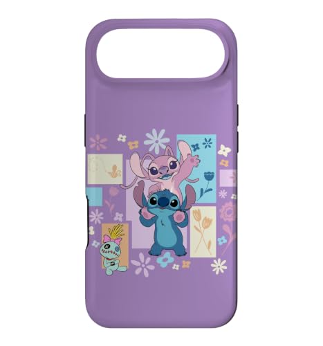 Disney Stitch & Angel Spring Easter Friendly Flower Faces Case for iPhone Air