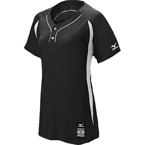 Mizuno Fille Elite maillot respirant à 2 boutons pour optimiser les performances
