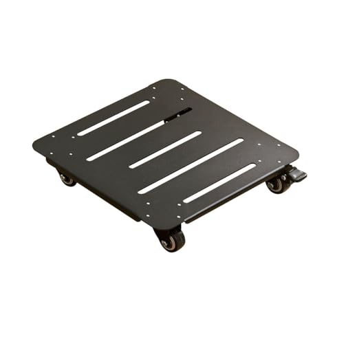 Support roulant pour plantes avec roulettes - Grand chariot de fleurs mobile pour intérieur et extérieur - Noir 30 x 30 cm - Parfait pour la décoration de jardin et de la maison