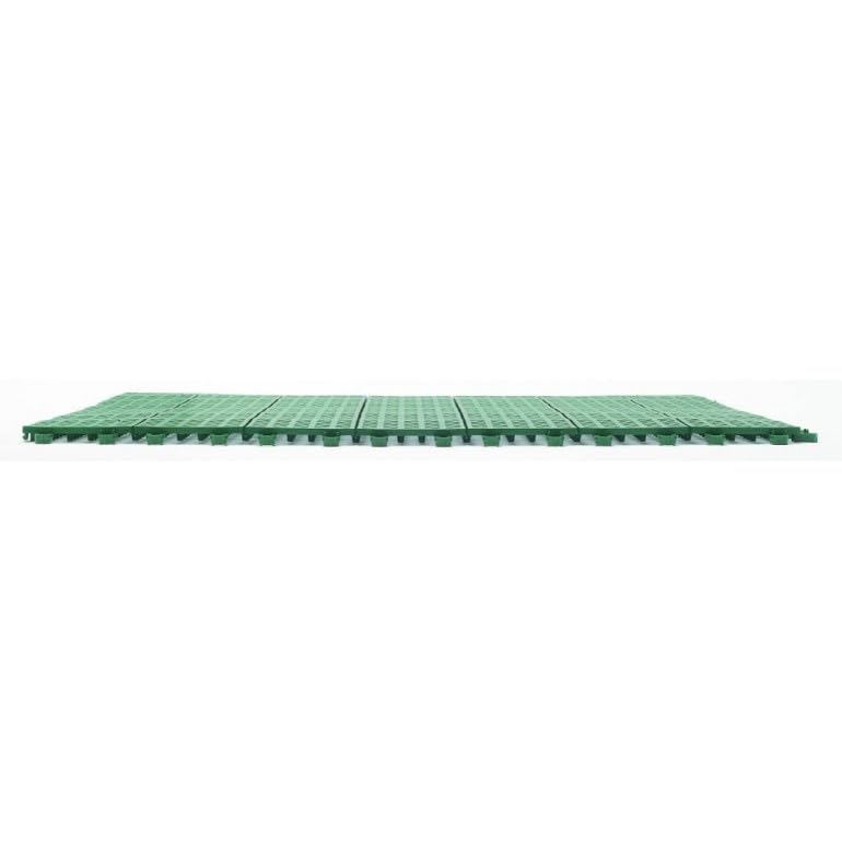 Piastrelle Flessibili in Plastica 55,5 x 55,5 cm da Interno, Esterno e Giardino, Nere, Drenanti e Autobloccanti Pezzi 4