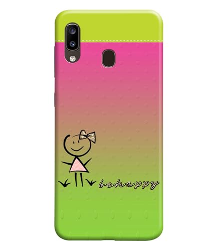Image of Be Happy Printed Hard Back Case Cover Compatible for Samsung Galaxy A21S (Multicolor) - D1664