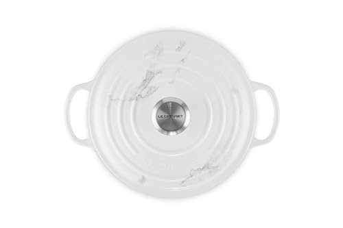 Image of Le Creuset Enameled Cast Iron Signature Round Dutch Oven, 4.5 qt., Marble
