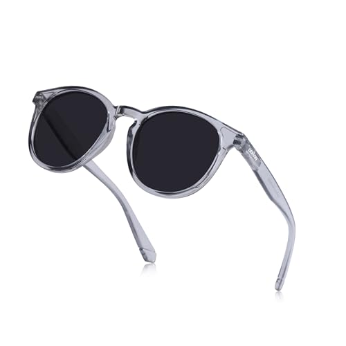 Image of Dervin UV Protected Full Rim Round Polarized Sunglasses for Men & Women