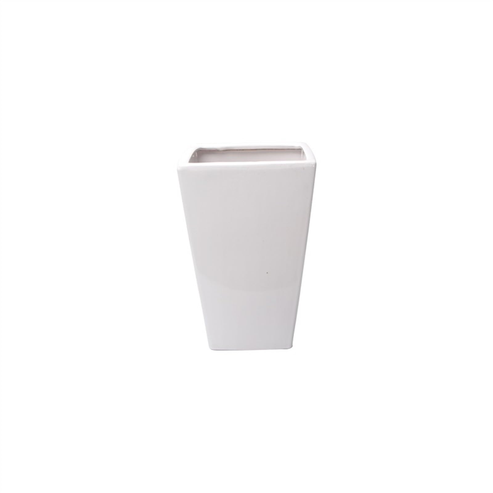 Doniczki Doniczki Duże ceramiczne doniczki Willa Centrum handlowe Salon Korytarz Wysoka doniczka Doniczka Biała kwadratowa Duża doniczka 3 rozmiary Możliwość wyboru doniczek Doniczka ceramiczna(Biały,