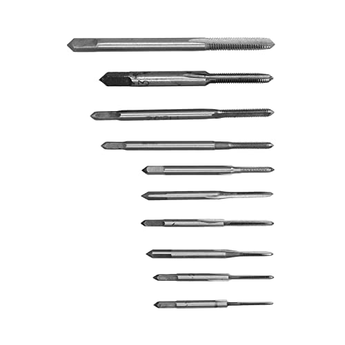 Schraubenausdreher-Set, 10 Stück, Mikro-Gewindebohrer, Uhrengewindebohrer und Schneideisen, Mikro-Gewindebohrer-Set, Schnellarbeitsstahl, Mini-Gewinde-Maschi