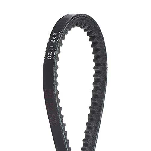 sourcing map XPZ1120 Trapezoidales Correas Transmisión Correa 1120mm Paso Longitud Goma para Potencia Transmisión