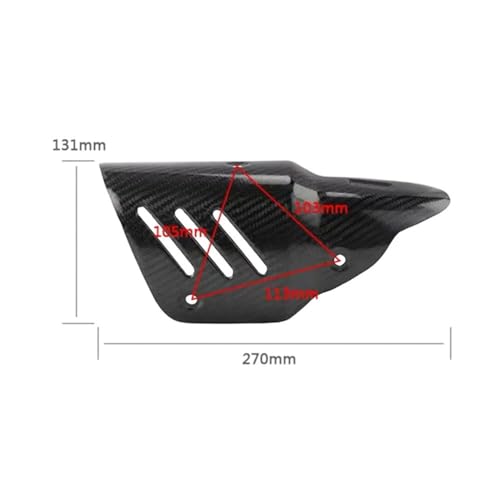 Bouclier thermique moto Z900 protection échappement isolant noir - 5