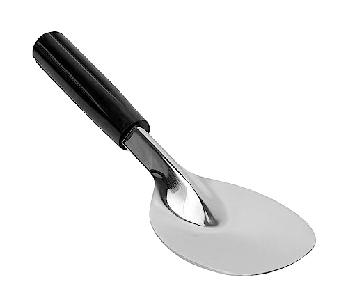 Great Credentials Ice Cream Spade Scoop with Non-Bend Black Handle - Heavy Duty Stainless Steel Perfect for Scooping and Serving Frozen Treats