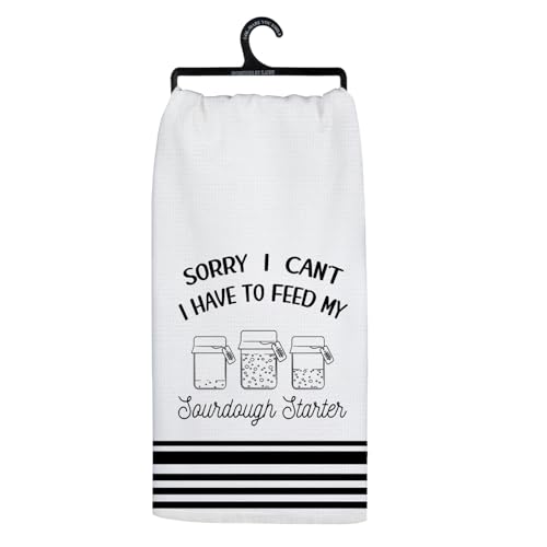 Koesus Funny Sourdough Baking Kitchen Towels, Gifts for Sourdough Bakers Tea Dish Towels for Kitchen, Baking Lover Gifts Decorative Hand Towels, 16x24 Inch
