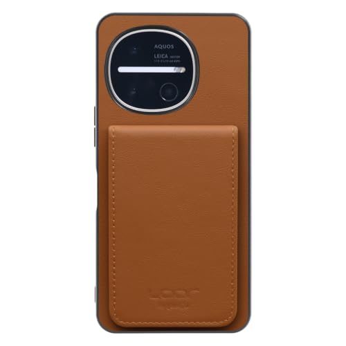 LOOF BASIC-SHELL SLIM CARD �{�v �J�[�h�z���_�[ �X�}�z�P�[�X for AQUOS R11 �p �P�[�X �J�o�[ �J�[�h���[ �w�� �X�g���b�v�z�[�� �J�[�h���� �V�F�� �w�ʎ��[ �J�[�h�P�[�X ���^ �X�^���h [�L������]