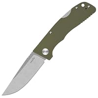 SCHNITZEL – SCHNITZEL KVAR EDC Outdoor Taschenmesser, Grün Stonewashed