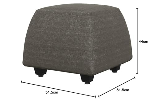 Image of Wakefit Belize Ottoman (Fabric, Omega Grey)