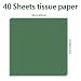 Luckonway 40 Sheets 20x20 Inches Forest Green Tissue Paper for Gift Bags – Bulk Gift Wrapping Paper for Christmas, Weddings, Parties & Art Crafts (Forest Green)
