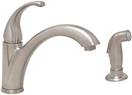 PROFLO PFXC1917 1.5 GPM Single Hole Kitchen Faucet - Includes Side Spray - Brushed Nickel