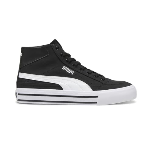 Image of PUMA Mens Court Classic Vulc Mid Sneaker, Mens Black Mens White, 8