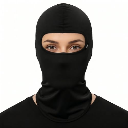 Image of Kingsway Balaclava for Women 4-Way Stretch | Motorcycle Full Face Mask Under Helmet | Breathable Sweat Absorbing Quick Dry Fabric | UV & Dust Protection