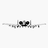 A-10 Warthog Sticker Vinyl Decal Bumper Sticker 5'