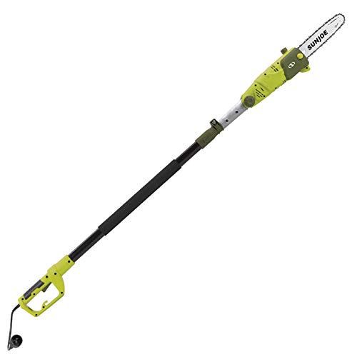 Sun Joe Swj803E 10 Inch 8.0 Amp Electric Multi-Angle Pole Chain Saw, Green & Joe Sjh904E Multi-Angle Telescoping Convertible Electric Pole Hedge Trimmer | 19-Inch 4.5 -Amp #TOP2