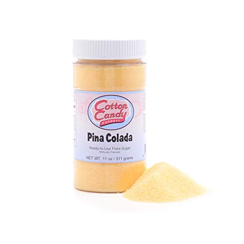 Cotton Candy Express 5 Flavor Cotton Candy Sugar Pack With Lime, Watermelon, Pina Colada, Blue Raspberry, Pink Vanilla, 11-Ounce Jars #TOP5