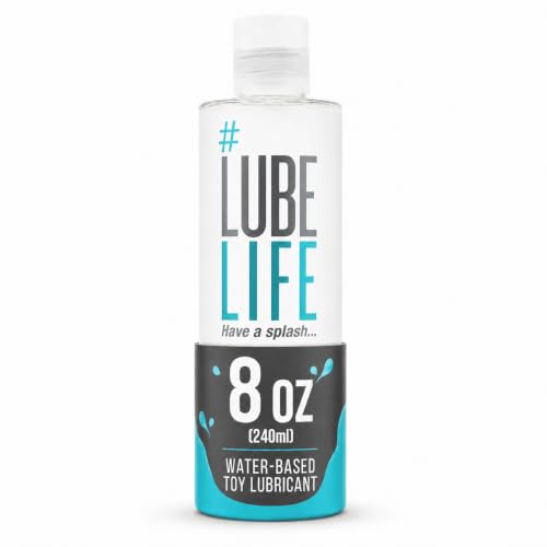 Image of LUBELIFE Water Based Lube - Toy-Safe Personal Lubricant for Men, Women & Couples, Travel Size, Non-Staining, Easy Clean-Up, 8 Fl Oz | Toy-safe water-based glide, non-staining, condom compatible, smooth easy cleanup, long-lasting slick feel, everyday intimacy