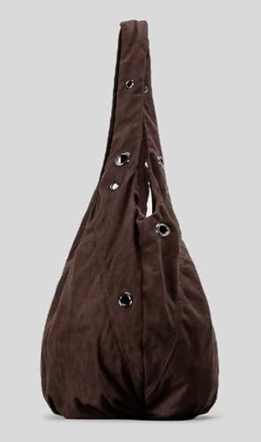 Slouchy Suede Hobo Bags Women Cute Crescent Crossbody Purses Underarm Shoulder Travel Bag Trendy Satchels Tote Handbag 20253