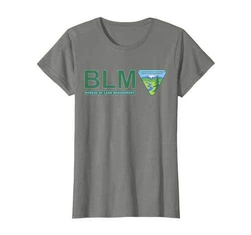 The Original BLM - Bureau of Land Management (Color) T-Shirt, Women, Olive Heather, 3X-Large