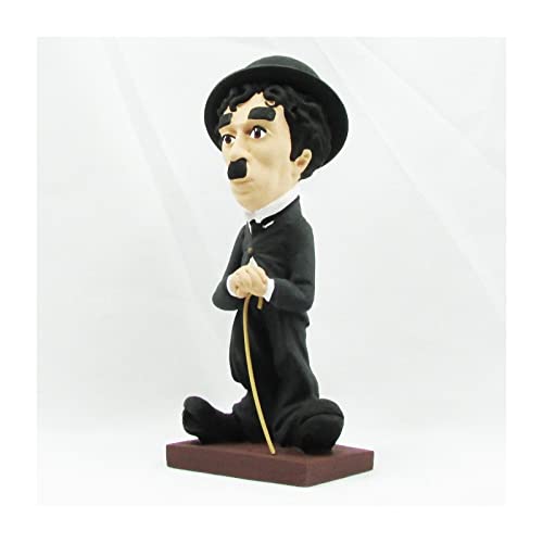Figurine Chaplin résine 20 cm pour décorer une bibliothèque ou un bureau rétro