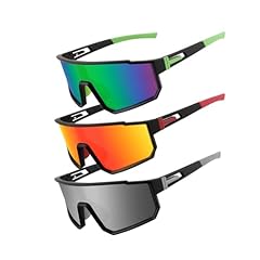 Black Frame/Green Lens + Black Frame/Red Lens + Black Frame/White Lens