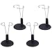NUOBESTY Doll Stands Display Holder Doll Bracket Support Teddy Bear Stand for Home Black 15cm 4pcs