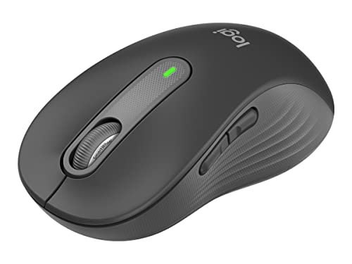Logitech Signature M650 L for Business kabellose Maus, für große Hände, Logi Bolt, Bluetooth, SmartWheel - Grau