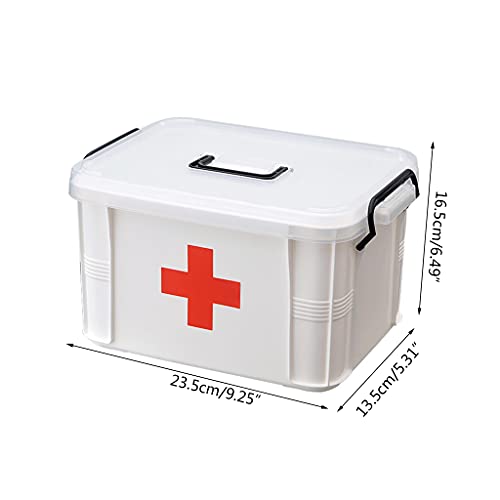 Yeahii First Aid Kit Portable Emergency Box Medicine Chest For Household Outdoor Travel Hospital Pharmacy Plastic Storage Container #TOP1