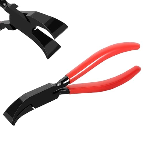 Sporgo Pince pliante à 45° : pince à tôle large 60 mm, pince à plier, outil de pliage avec poignée antidérapante, pour plier et lisser les tôles