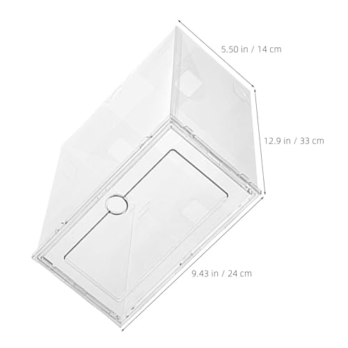 Boîte à chaussures pliable transparente plastique | Rangement empilable Toyvian 5 pcs - 3