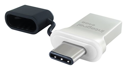 Integral USB-C and USB 3.0 Fusion Flash Drive 64 GB