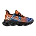 Custom Basketball Shoes Flex Control Sneakers Breathable Lightweight Fashion Sports Workout Shoes Personized for Men Blue-Orange