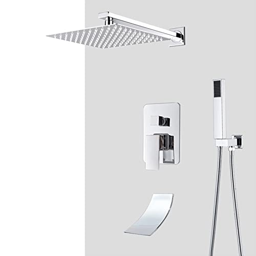 Système de douche encastré pour résoudre le manque d'espace et de pression