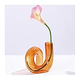 Florero Jarrón con Adorno Floral de Burbujas de Cristal Creativo nórdico, Regalos de cumpleaños Jarrones para Flores(1)