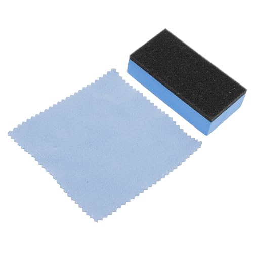 HAPINARY 1 Set Tire Dressing Applicator Pad with Color Polishing Sponge and Cloth Multi Functional Car Cleaning Tool for Waxing and Detailing