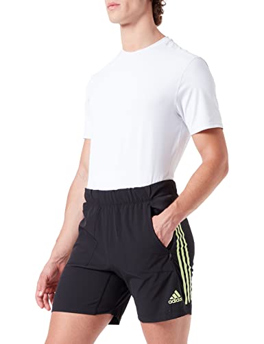 adidas M Ti WV SHO, Pantaloncini Uomo, Black/Pulse Lime, L 5"