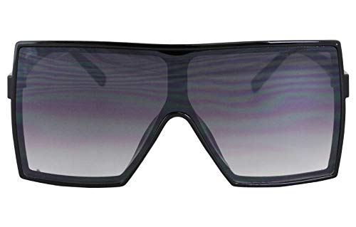 FLAWLESS Large Sunglasses for Women Oversized Men Flat Top Fashion Trendy Mono Lens Shades2