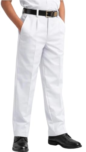 Image of Kendriya Vidyalaya KV School Uniform Pants for Boys and Girls, Half Elastic, Readymade, Comfortable and Durable Trouser