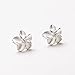 1 Pair Fashion Elegant Flower Earrings Studs Sparkly Diamond Jewelry Accessories Valentine's Day Gift